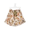 ZIMMERMANN Kids Anneke floral-print flounce skirt - Neutrals