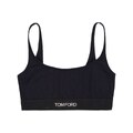 TOM FORD Signature logo-tape bralette - Black