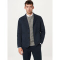 Frank And Oak The 3-Button Twill Blazer in Deep Blue