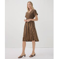 coastal double gauze short sleeve dress Coastal Double Gauze Crossover Dress by Pact