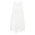 MAURIZIO MYKONOS semi-sheer midi dress - White
