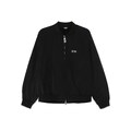 GCDS Varsity bomber jacket - Black