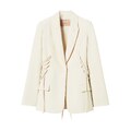 TWINSET lace-up buttoned blazer - Neutrals