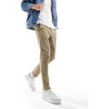 Selected slim fit chino in beige-Neutral
