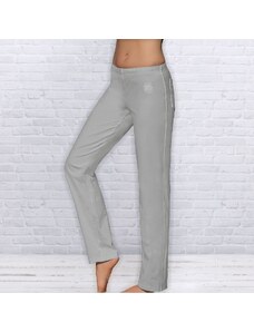 The Spirit of OM wellness kalhoty z bio bavlny dlouhé unisex – šedé