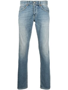 DTT straight leg jeans with cargo pockets in light blue