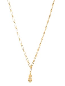 Missoma Aegis chain pavé sphere pendant necklace - Gold