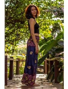 Men's Organic Cotton Long Fisherman Pants in Indigo Hippie-Pants