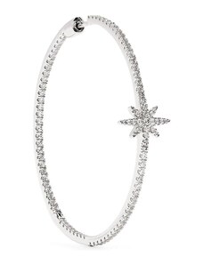 APM Monaco crystal-embellished hoop earrings - Silver