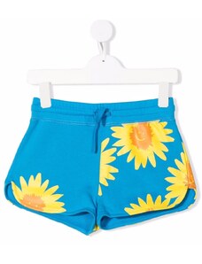Stella McCartney Kids floral drawstring shorts - Blue