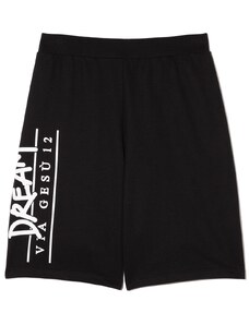 Versace Kids logo-print track shorts - Black