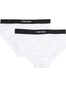 TOM FORD logo-waistband briefs (set of two) - White