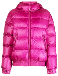 TWINSET duck-feather hooded puffer jacket - Pink