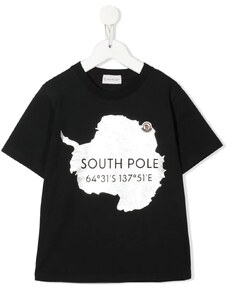 Moncler Enfant South Pole graphic T-shirt - Black