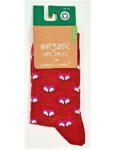VNS Organic socks Dětské ponožky VNS Organic kids Fox red