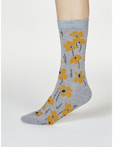 Thought Fashion UK Bambusové ponožky Peggie Floral grey 37-40