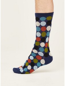 Thought Fashion UK Bavlněné ponožky Geometric blue 41-46
