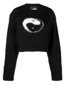 ROTATE BIRGER CHRISTENSEN intarsia-knit jumper - Black