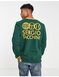 Sergio Tacchini sweat with back print in green