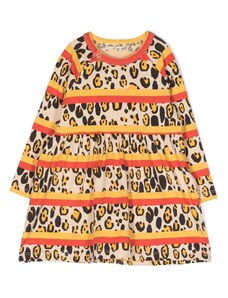 Mini Rodini leopard-print midi dress - Yellow