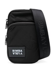 Bimba y Lola logo-patch phone pouch - Black