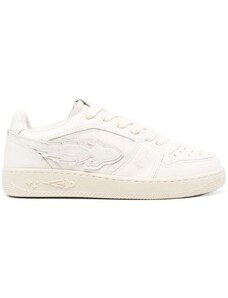 Bimba Y Lola Lace-Up Panelled Leather Sneakers - Neutrals