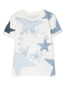 Stella McCartney Kids star-print short-sleeve T-shirt - White