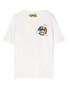 Barrow kids logo-print short-sleeve T-shirt - White