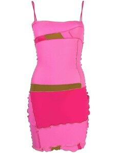 sherris Pink Patchwork Design Dress