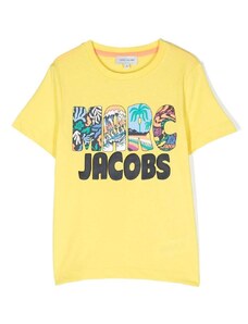 Marc Jacobs Kids graphic logo-print T-shirt - Yellow
