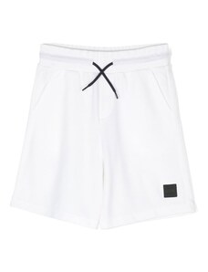 BOSS Kidswear logo-patch track shorts - White