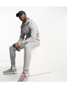 Don't Think Twice DTT Tall overhead hoodie & jogger tracksuit set in light grey