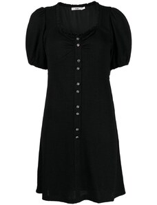 b+ab button-fastening short-sleeve dress - Black