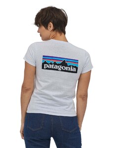 Patagonia W's P-6 Logo Responsibili-Tee - Recycled Cotton & Recycled Polyester