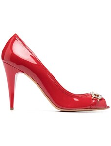 ESSERE high-heel leather pumps - Red