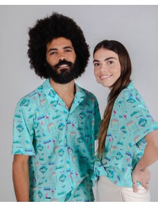 Brava Fabrics Miami Vice for Life Aloha Shirt - Organic Cotton