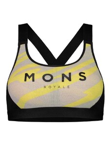 Mons Royale Women's Sierra Sports Bra - Merino wool, Navy / XS