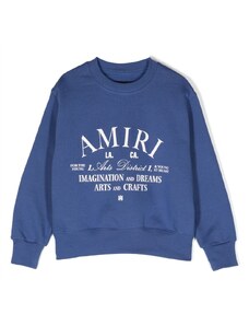 AMIRI KIDS Arts District logo-print sweatshirt - Blue