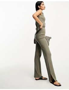 4th & Reckless mirel legging co-ord in olive green-Brown