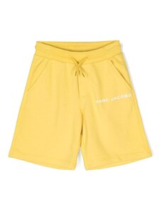 Marc Jacobs Kids logo-print cotton shorts - Yellow