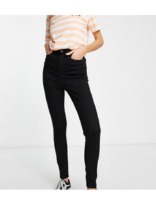 Don't Think Twice DTT Tall Ellie high waisted skinny jeans in black