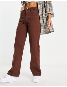 Don't Think Twice DTT Kristen mid ride straight leg jeans in brown
