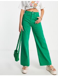 Pantalon femme large fluide éco-responsable Booh Golden green Muune