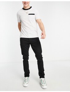 Only & Sons slim fit stretch jeans in black