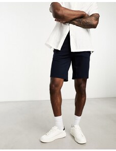 BOSS Orange Sal tab belt nylon tech cargo shorts in navy