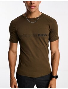 BOSS Bodywear BOSS slim fit beach t-shirt in open green