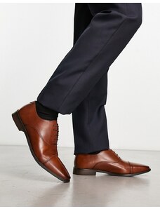 Thomas Crick leather oxford lace up shoes in tan-Brown