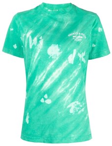Sporty & Rich tie-dye print cotton T-shirt - Green
