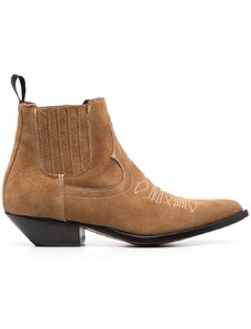 Sonora Hidalgo 45mm suede ankle boots - Brown