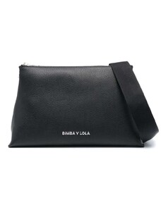 Bimba y Lola medium Trapezium leather crossbody bag - Black